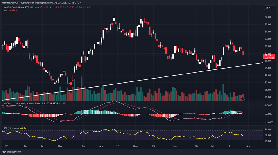 Quick reversal suggests a Short-term market peak is likely in place