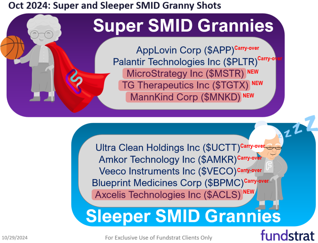 October Top Stock Ideas and Super SMID Granny Market Update