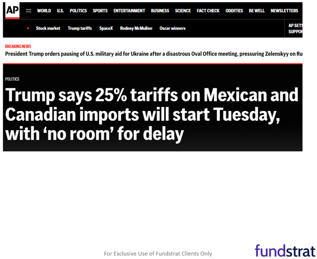 Equity markets again buffeted by tariff headlines, but of the gauntlet of items this week, Tariff day might be the worst