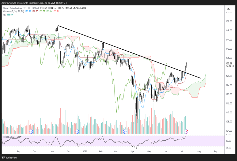 Biotech breakout helps to fuel Healthcare outperformance